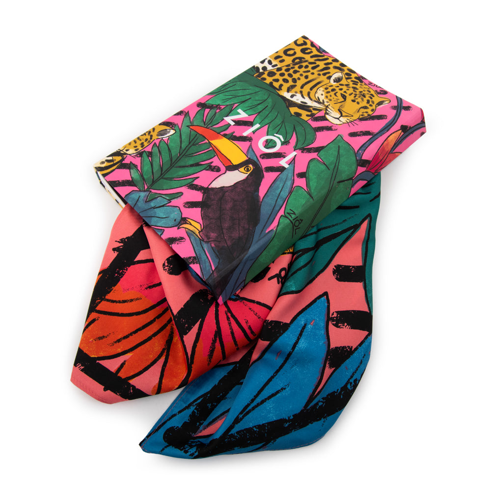 Pañuelo portobelo rosa viejo