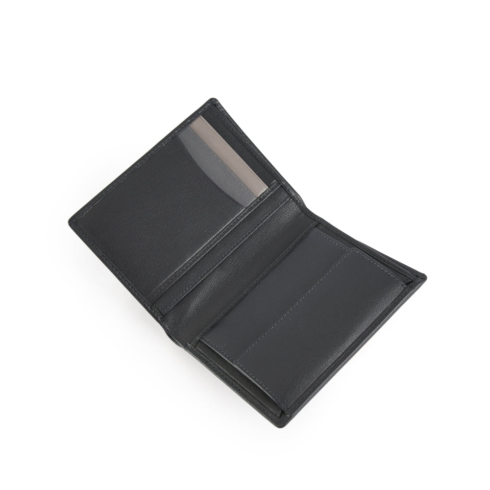 Billetera con bolsillo mediana benjamin negro