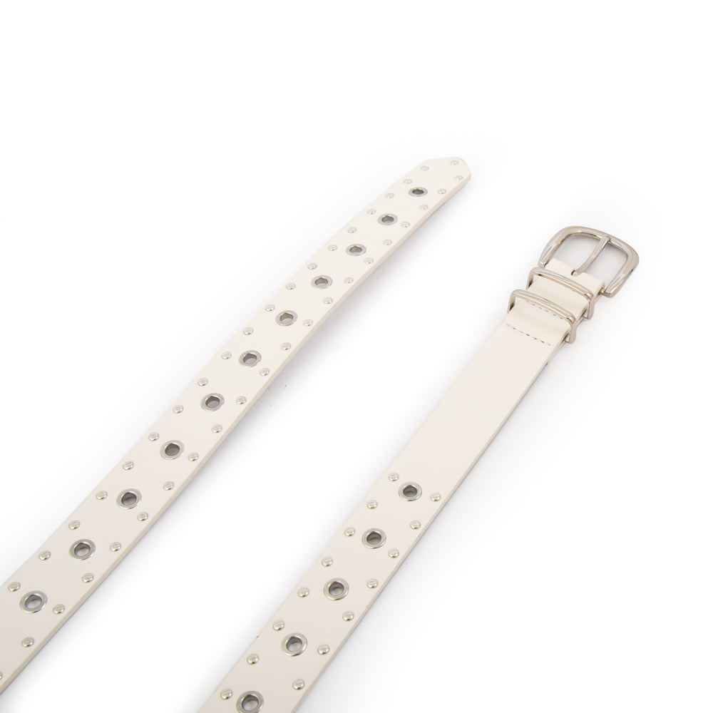 Cinturon evelyn blanco crudo