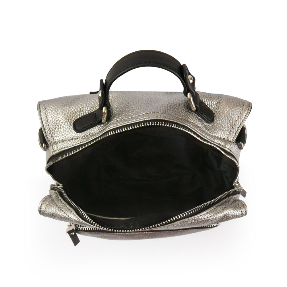 Mochila zuleika plateado oscuro