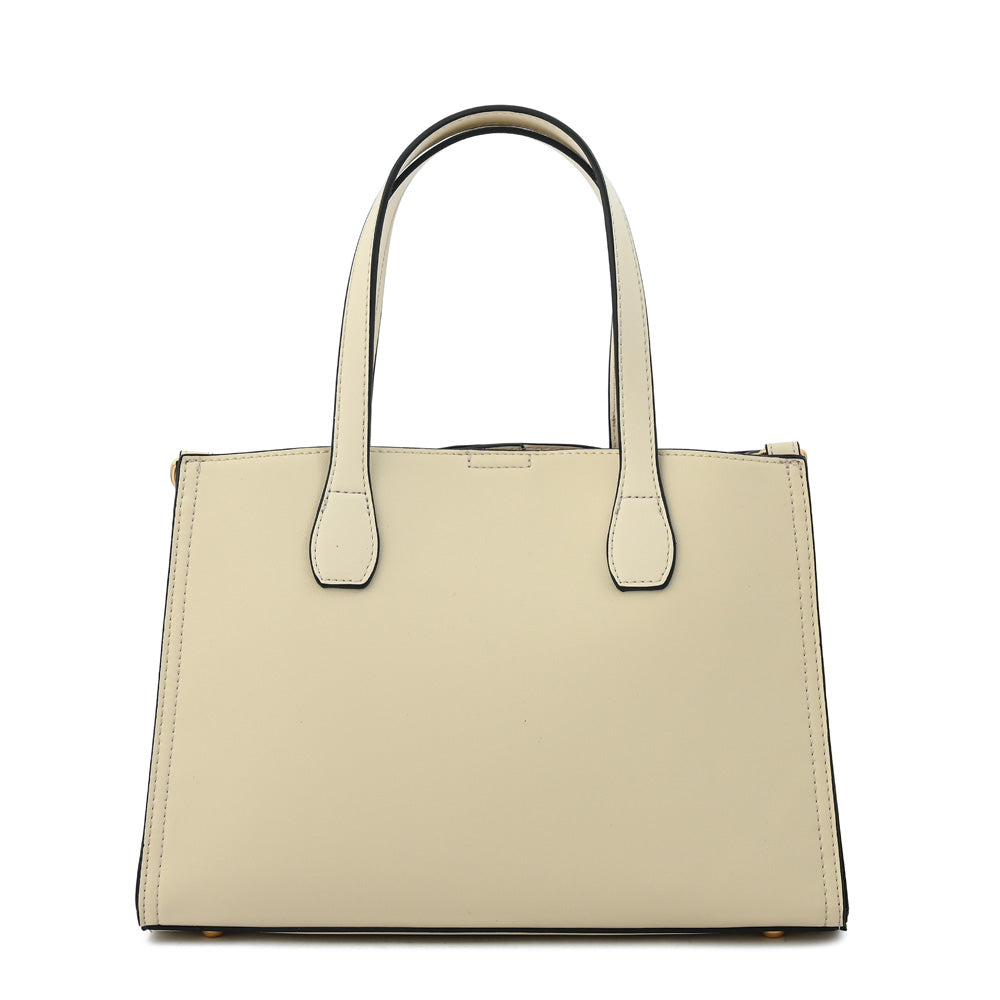 Cartera tote felicia mediana blanco crudo