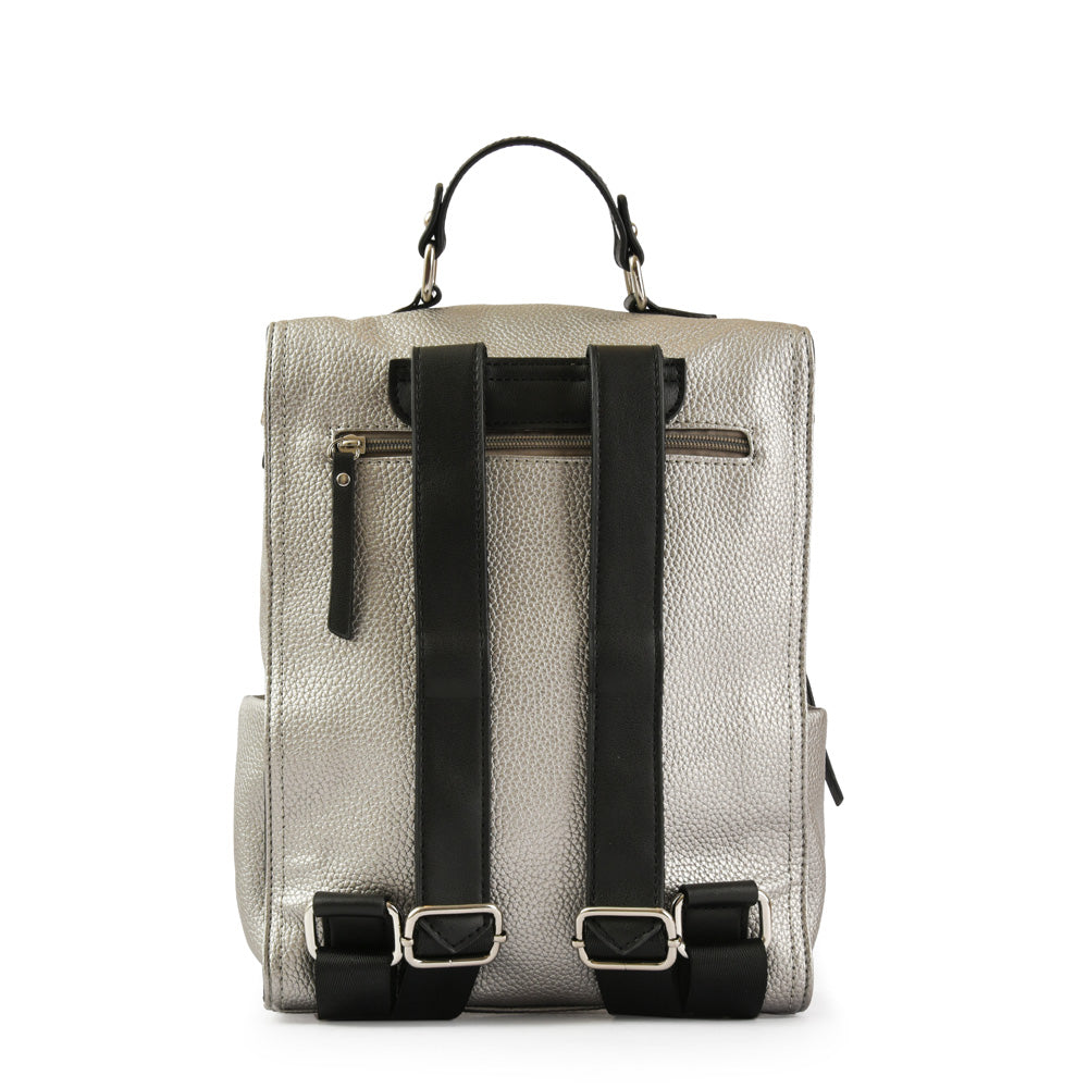 Mochila zuleika plateado oscuro