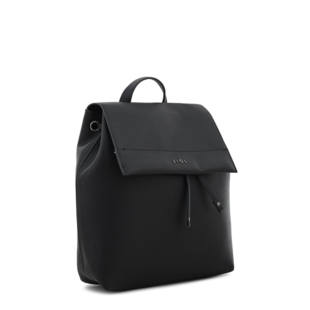 Mochila con tapa tiaré mediana negro
