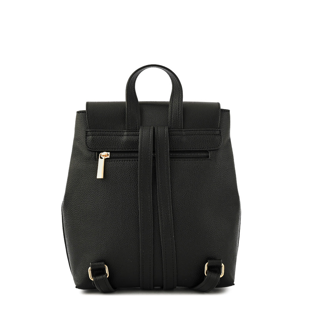 Mochila con tapa callie mediana negro especial
