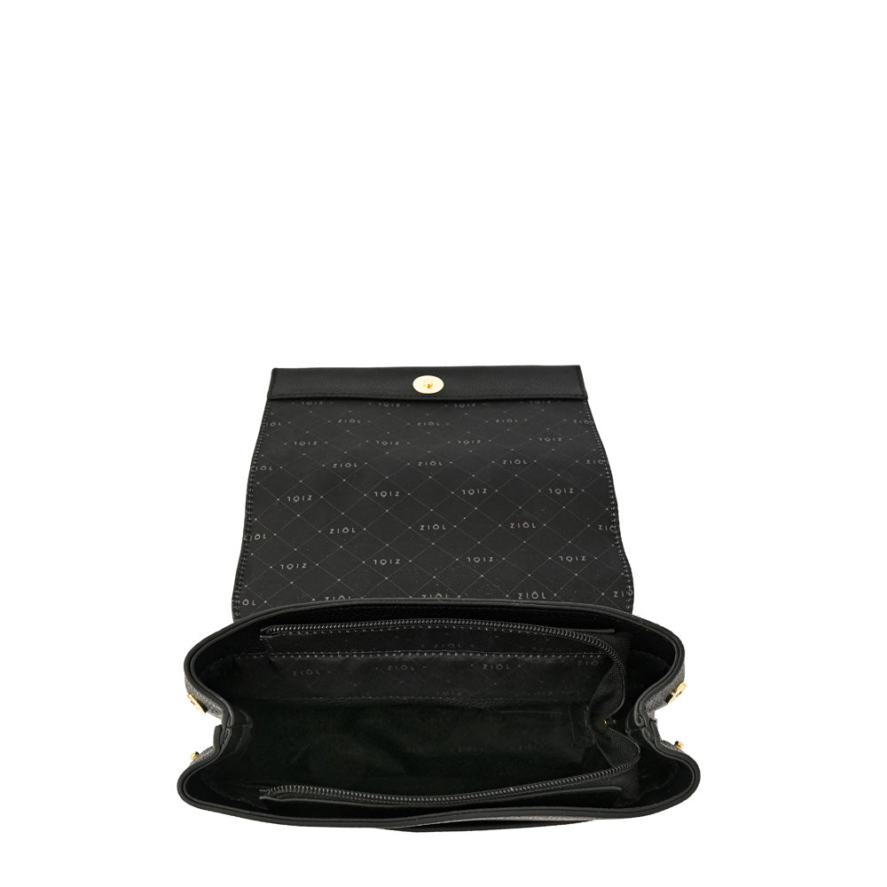 Mochila con tapa callie mediana negro especial