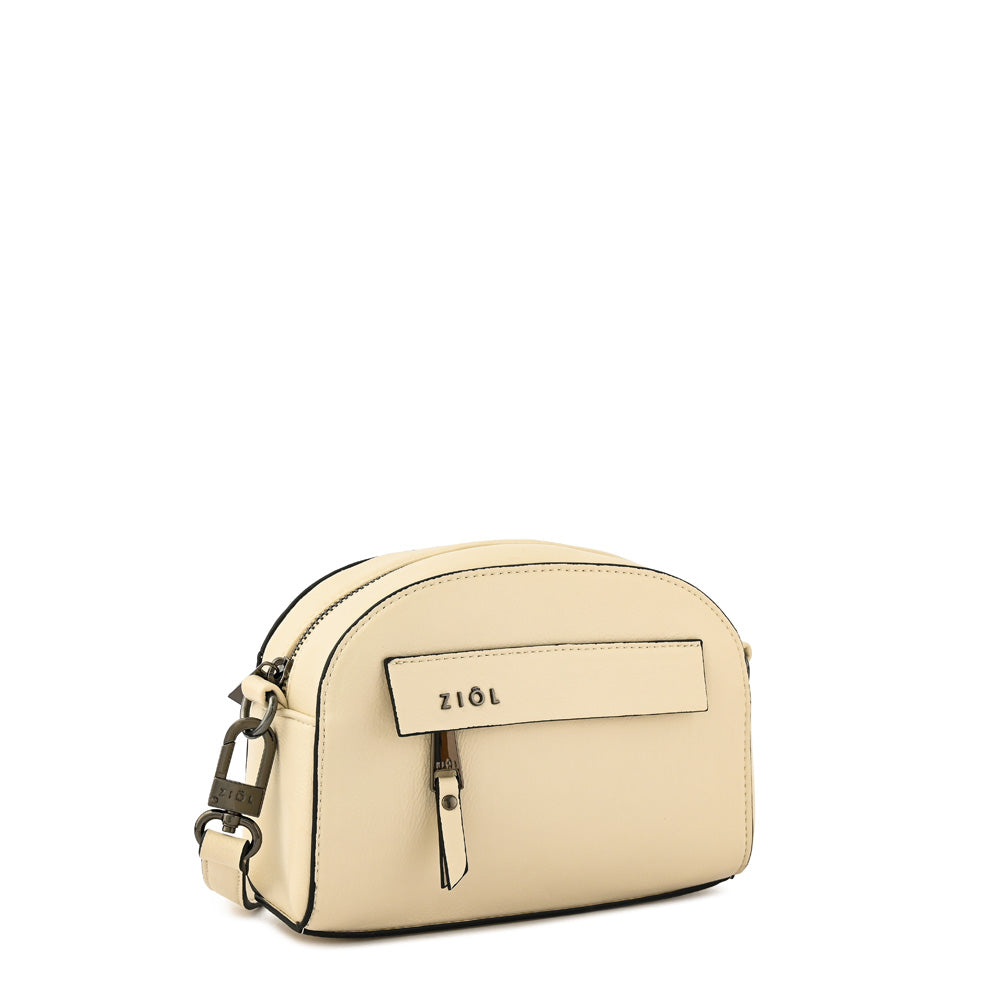 Cartera bandolera kinsley pequeña blanco crudo