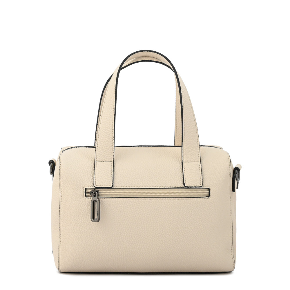 Cartera tote baul sally mediana blanco crudo