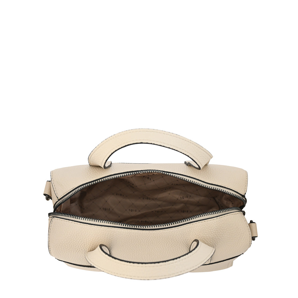 Cartera tote baul sally mediana blanco crudo