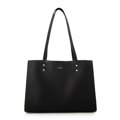 Cartera tote tres divisiones mediana harley negro