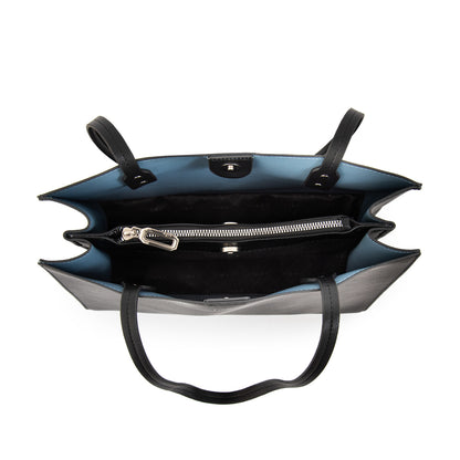 Cartera tote tres divisiones mediana harley negro