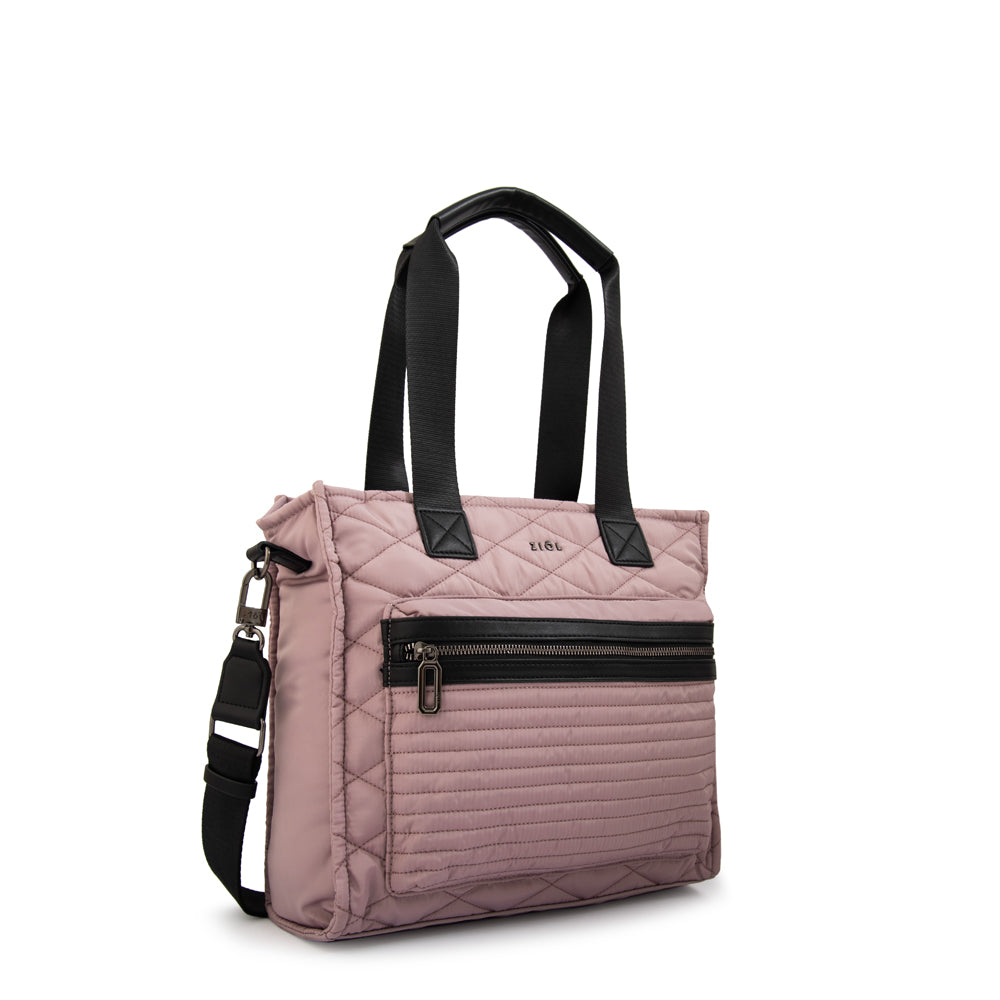 Cartera tote porta notebook cersei rosa viejo