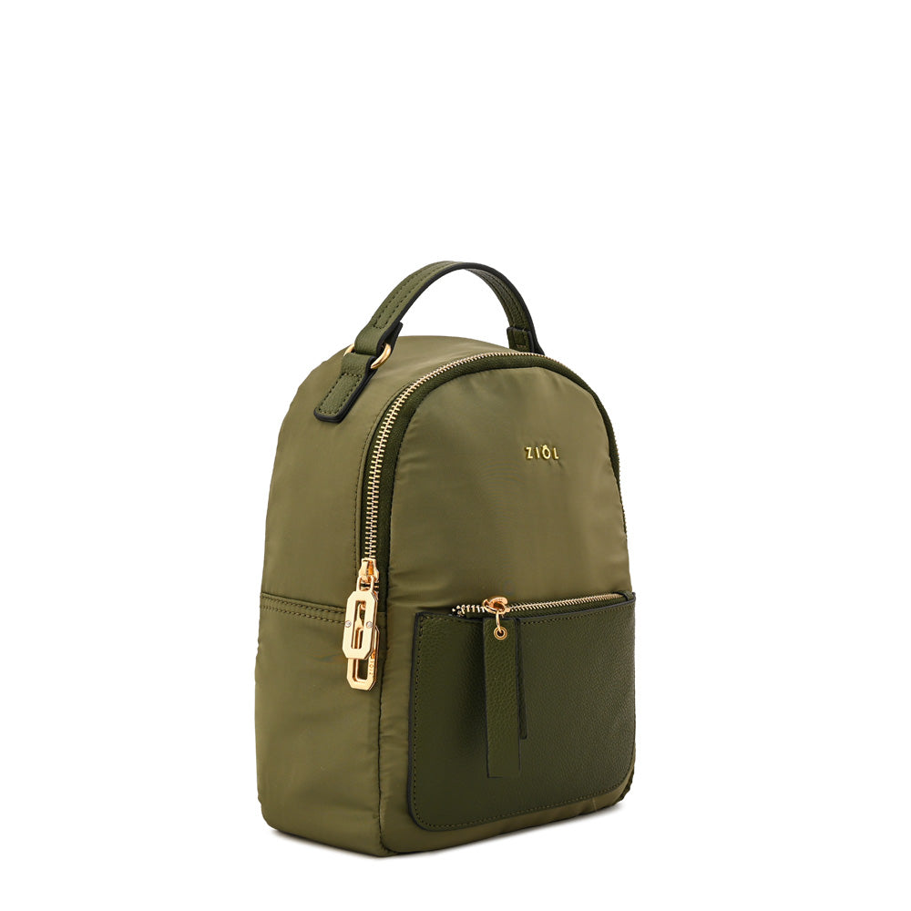 Mochila pequeña daisy verde oliva