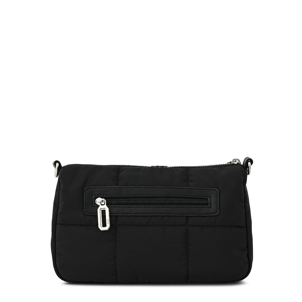 Cartera bandolera mediana nacha negro