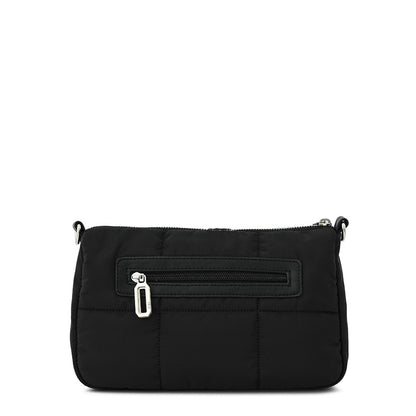 Cartera bandolera mediana nacha negro