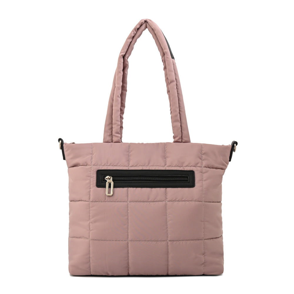 Cartera tote mediana nacha rosa viejo