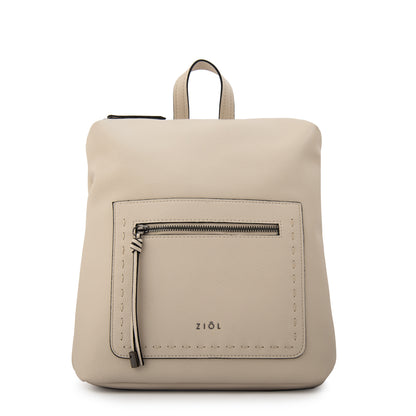 Mochila ingrid mediana blanco crudo