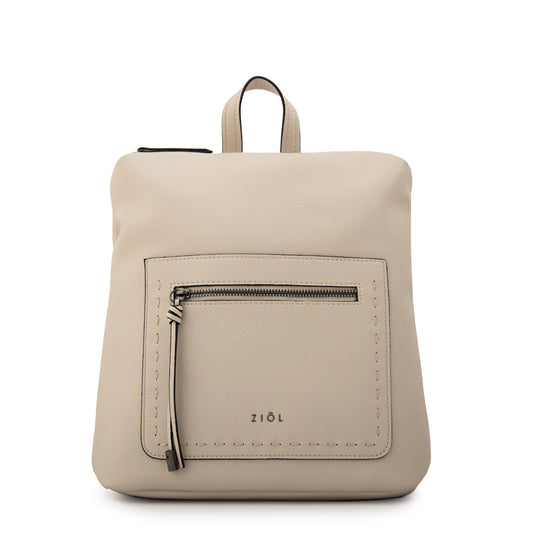 Mochila ingrid mediana blanco crudo