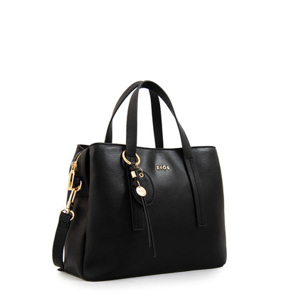 Cartera tote tres divisiones aurora mediana negro