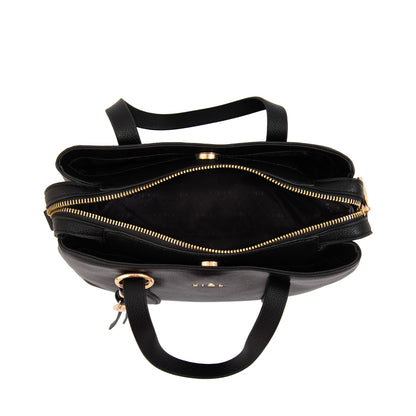 Cartera tote tres divisiones aurora mediana negro