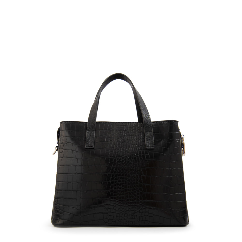 Cartera tote tres divisiones aurora mediana negro especial