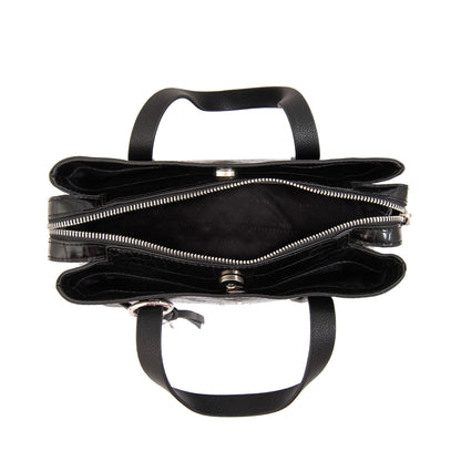 Cartera tote tres divisiones aurora mediana negro especial