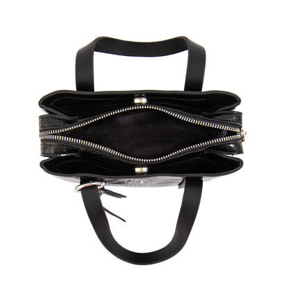 Cartera tote tres divisiones aurora mediana negro especial