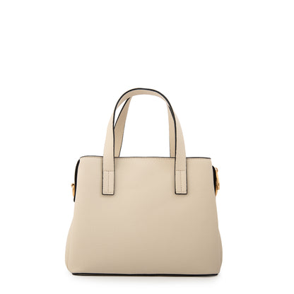 Cartera tote tres divisiones aurora mediana blanco crudo