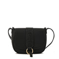 Cartera bandolera con tapa tyra mediana negro