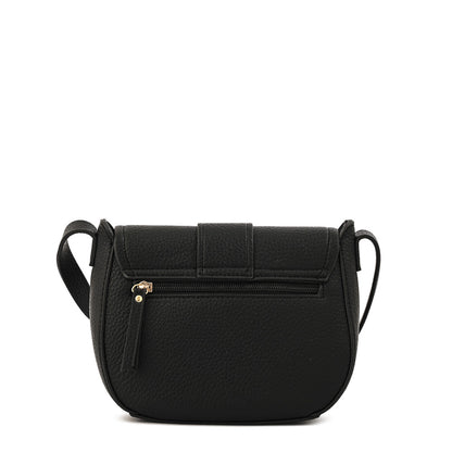 Cartera Bandolera con tapa tyra mediana negro