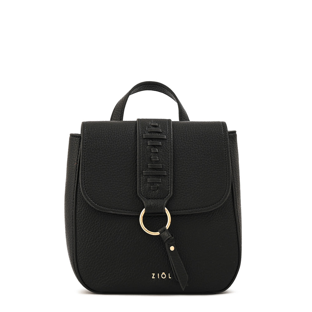 Mochila con tapa tyra pequeña negro