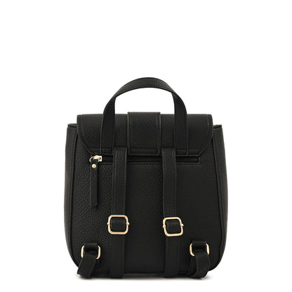 Mochila con tapa tyra pequeña negro