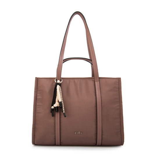 Cartera tote lola mediana rosa viejo