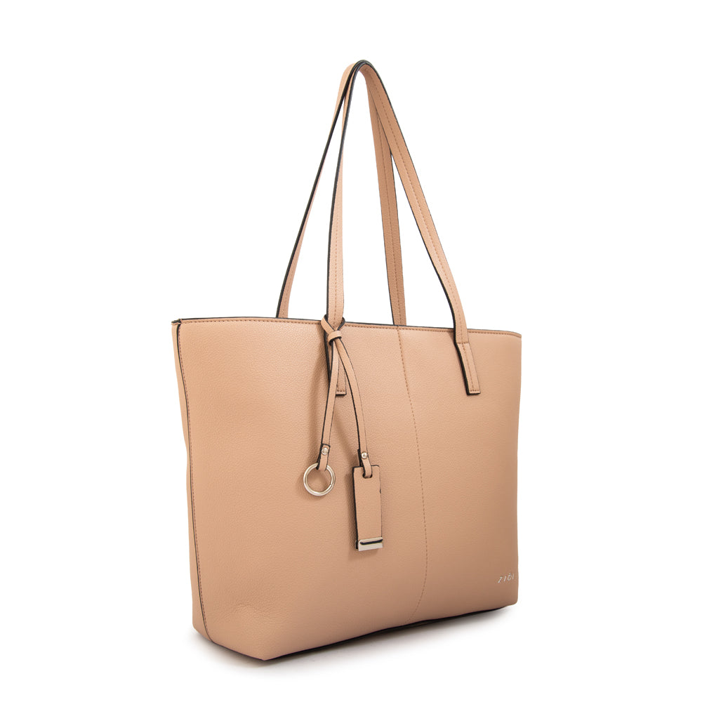 Cartera tote bote izadora grande beige oscuro