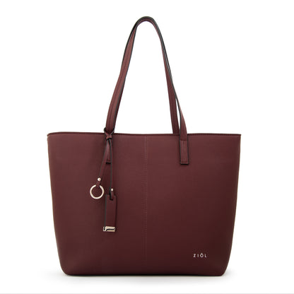 Cartera tote bote izadora grande burdeo