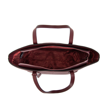 Cartera tote bote izadora grande burdeo