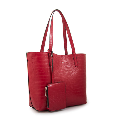 Cartera tote brunilda grande burdeo
