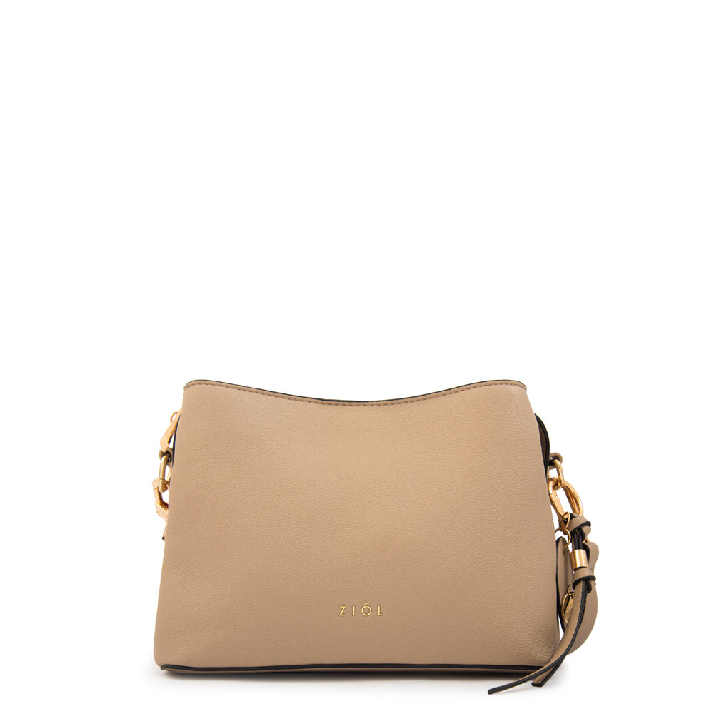 Cartera bandolera antonieta pequeña beige