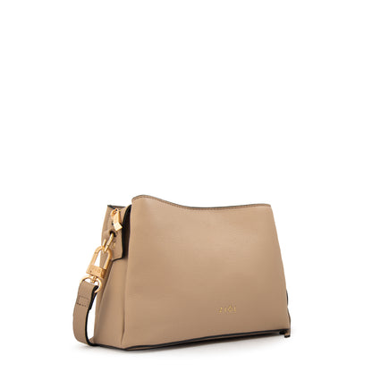 Cartera bandolera antonieta pequeña beige