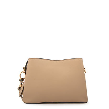 Cartera bandolera antonieta pequeña beige