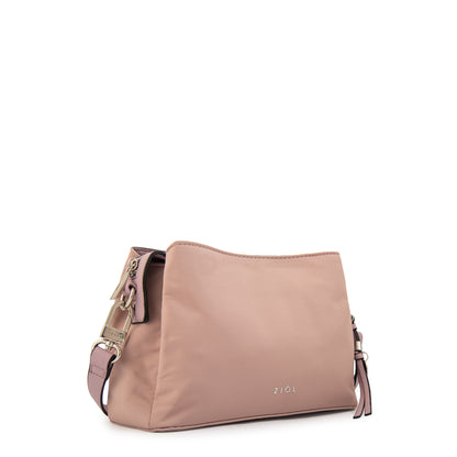 Cartera bandolera antonieta pequeña rosa viejo