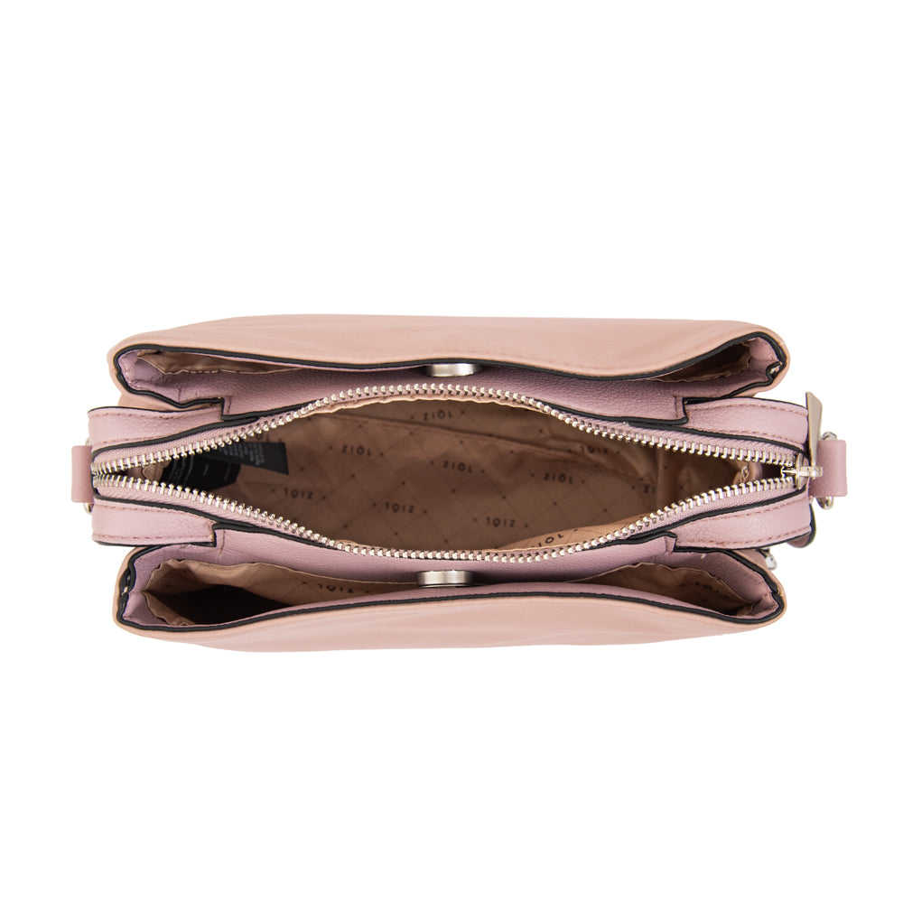 Cartera bandolera antonieta pequeña rosa viejo