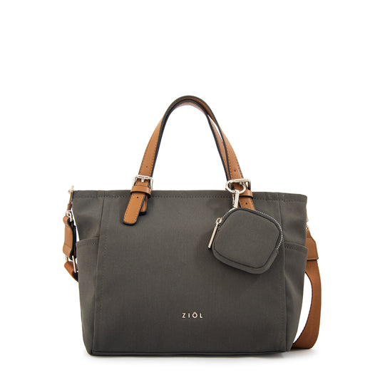 Cartera bandolera marta mediana gris oscuro