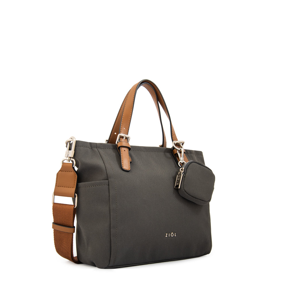 Cartera bandolera marta mediana gris oscuro