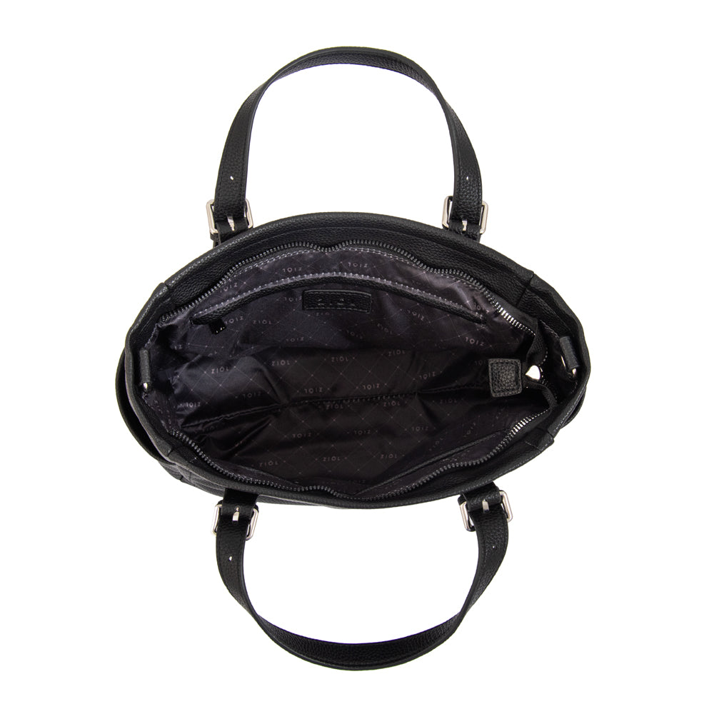 Cartera bandolera con dos asas marta mediana negro