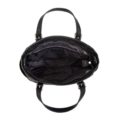 Cartera bandolera con dos asas marta mediana negro