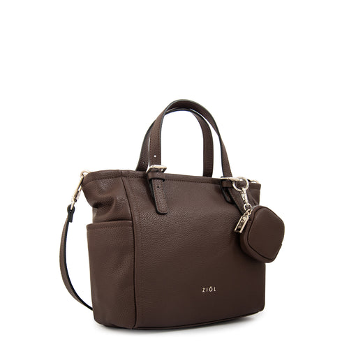 Cartera bandolera marta mediana café oscuro