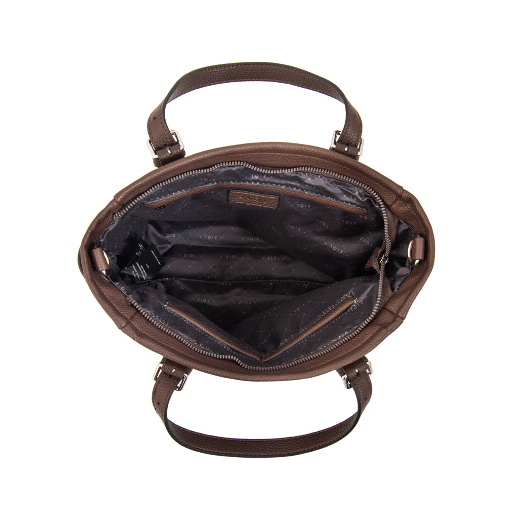 Cartera bandolera marta mediana café oscuro