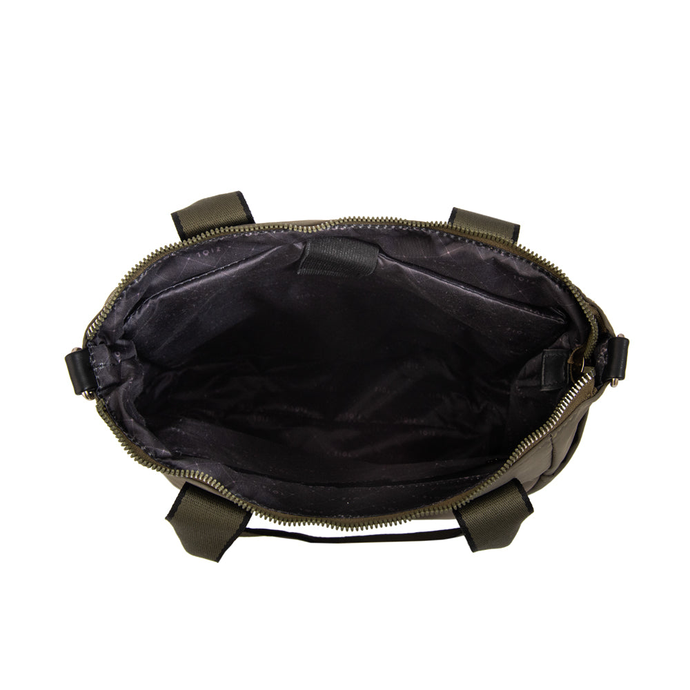 Cartera tote fiona grande verde oliva