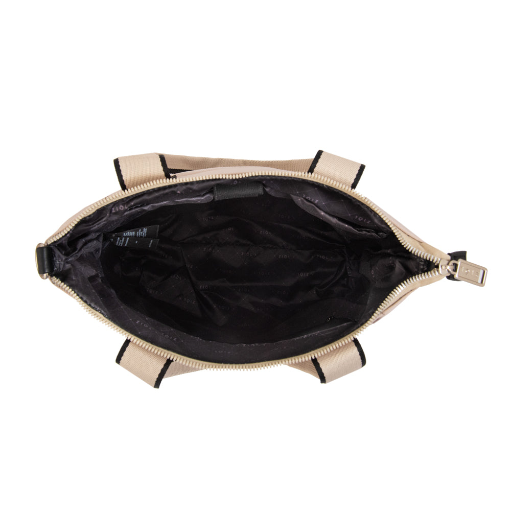 Cartera tote fiona grande blanco crudo