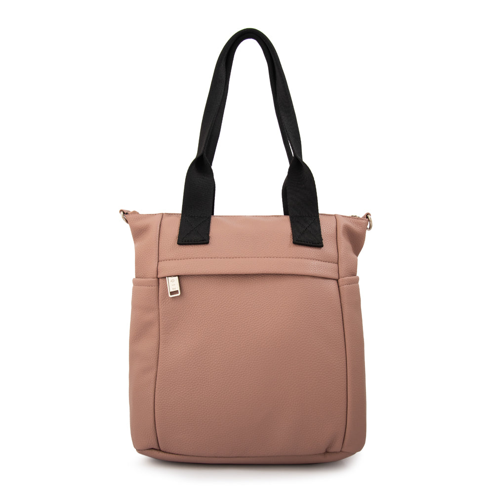 Cartera tote fiona grande rosa viejo